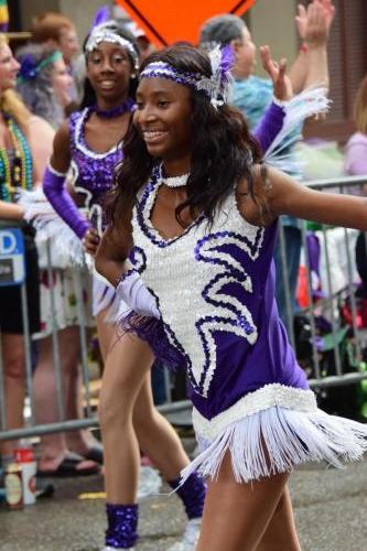 Krewe of Okeanos Parade at Mardi Gras 2018 in New Orleans