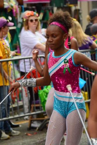 Krewe of Okeanos Parade at Mardi Gras 2018 in New Orleans