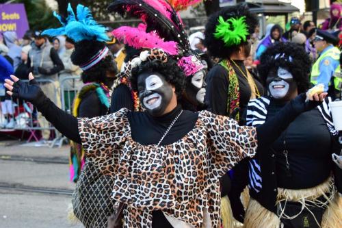 Krewe of Zulu Parade during Mardi Gras