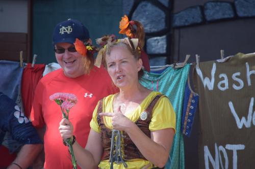 Sarasota Medieval Fair 2017. Period style comedy show that gets the audience involved. Wash Maidens.